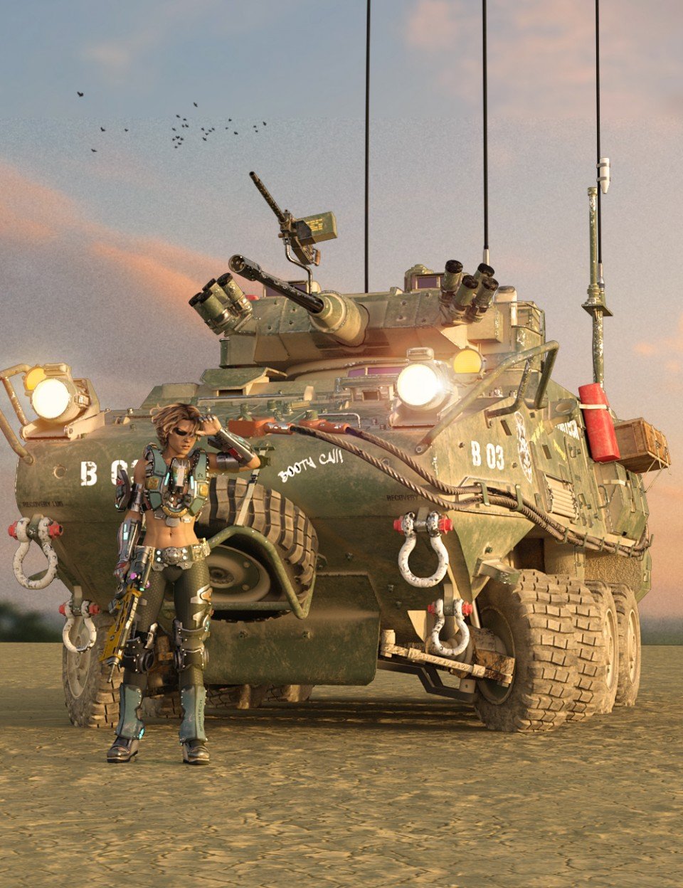 Light Armored Vehicle_DAZ3D下载站