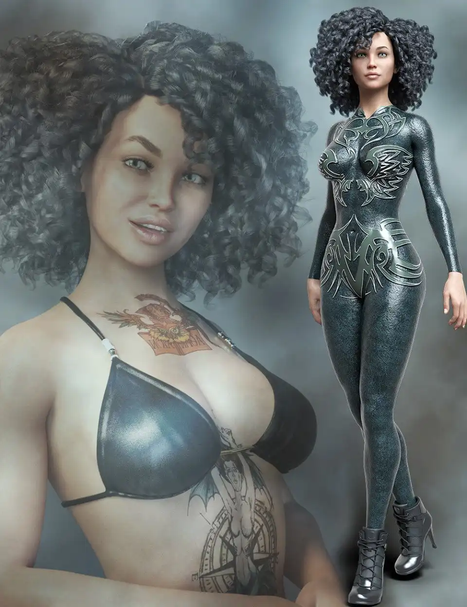 MR Mindy and Bodysuit for Genesis 8 Female_DAZ3D下载站