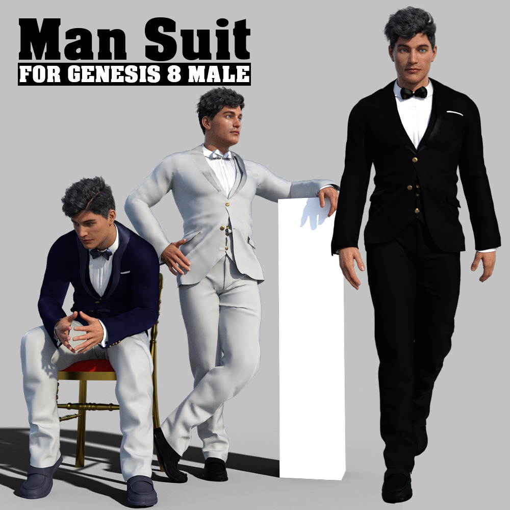 Man Suit for G8 Males_DAZ3D下载站