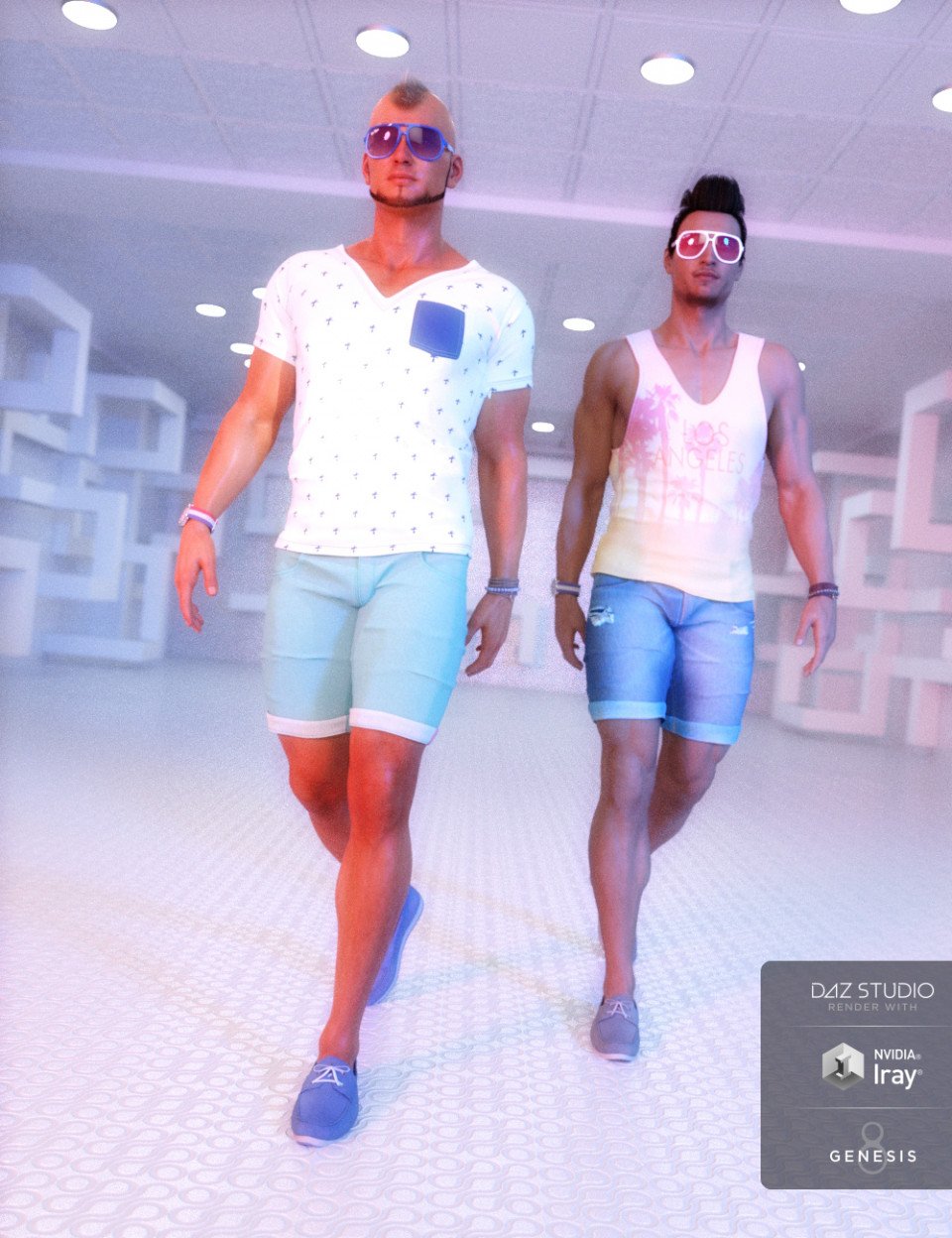 Model Magazine Poses for Genesis 3 and 8 Male(s)_DAZ3DDL