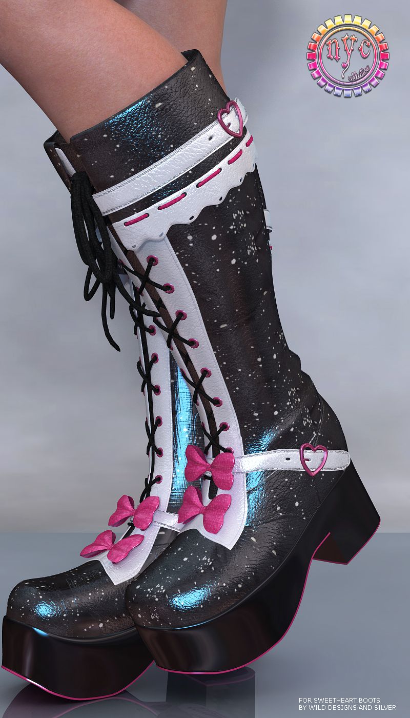 NYC for Sweetheart Boots_DAZ3D下载站