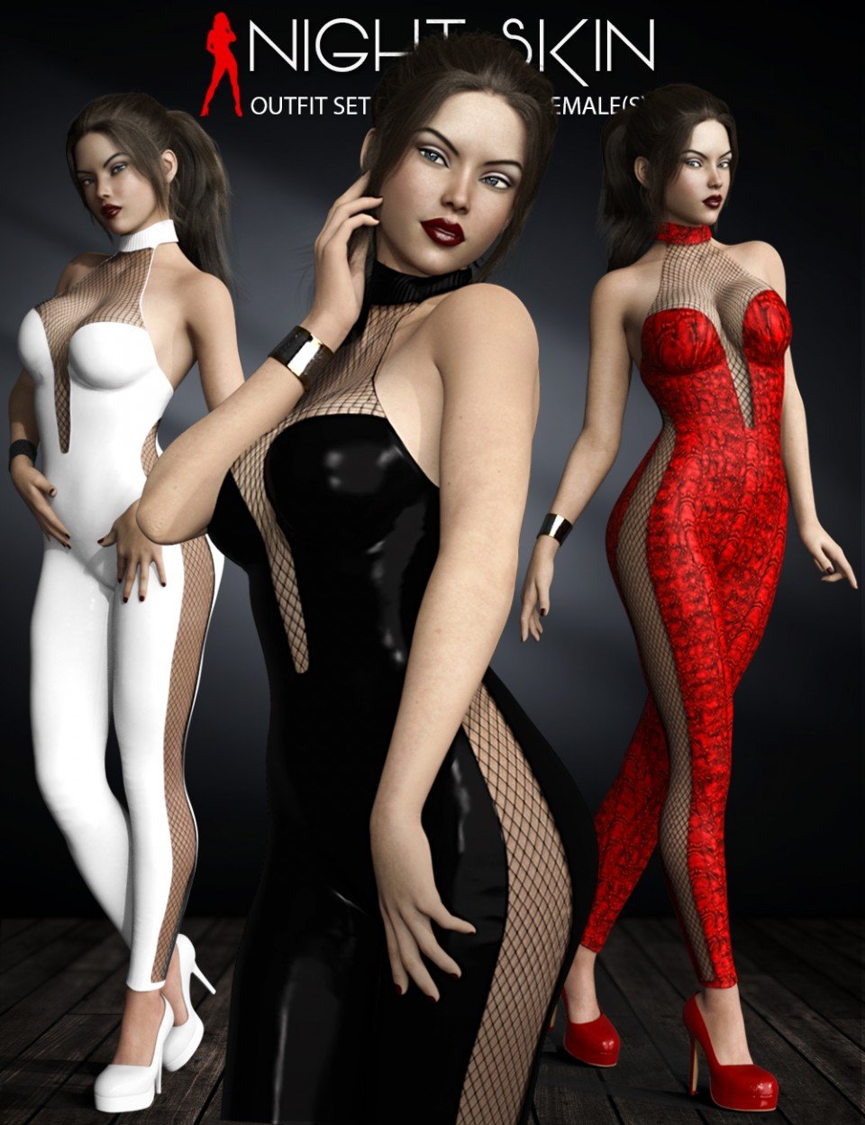 Night Skin Outfit Set for Genesis 8 Female(s)_DAZ3D下载站