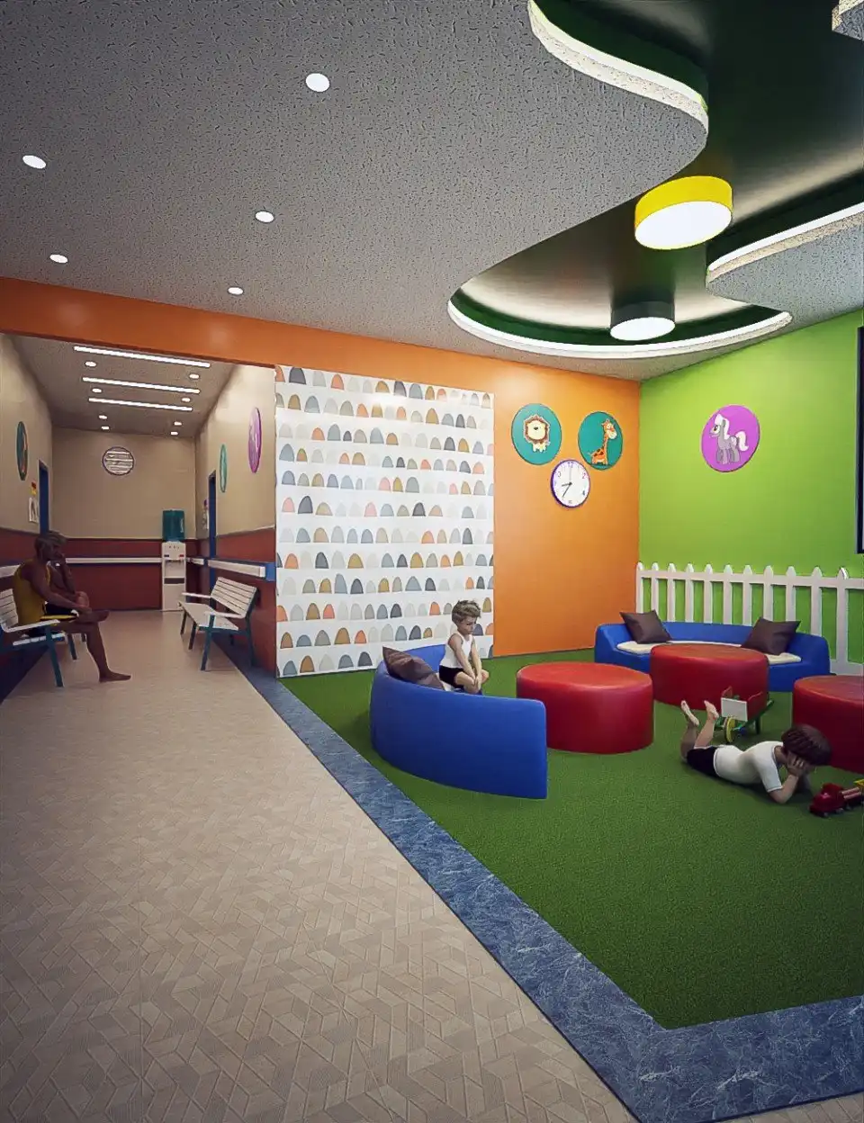 Pediatric Clinic Waiting Area_DAZ3DDL