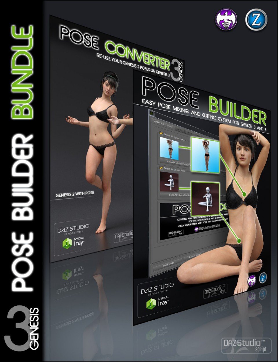 Pose Builder Genesis 3 Bundle_DAZ3D下载站