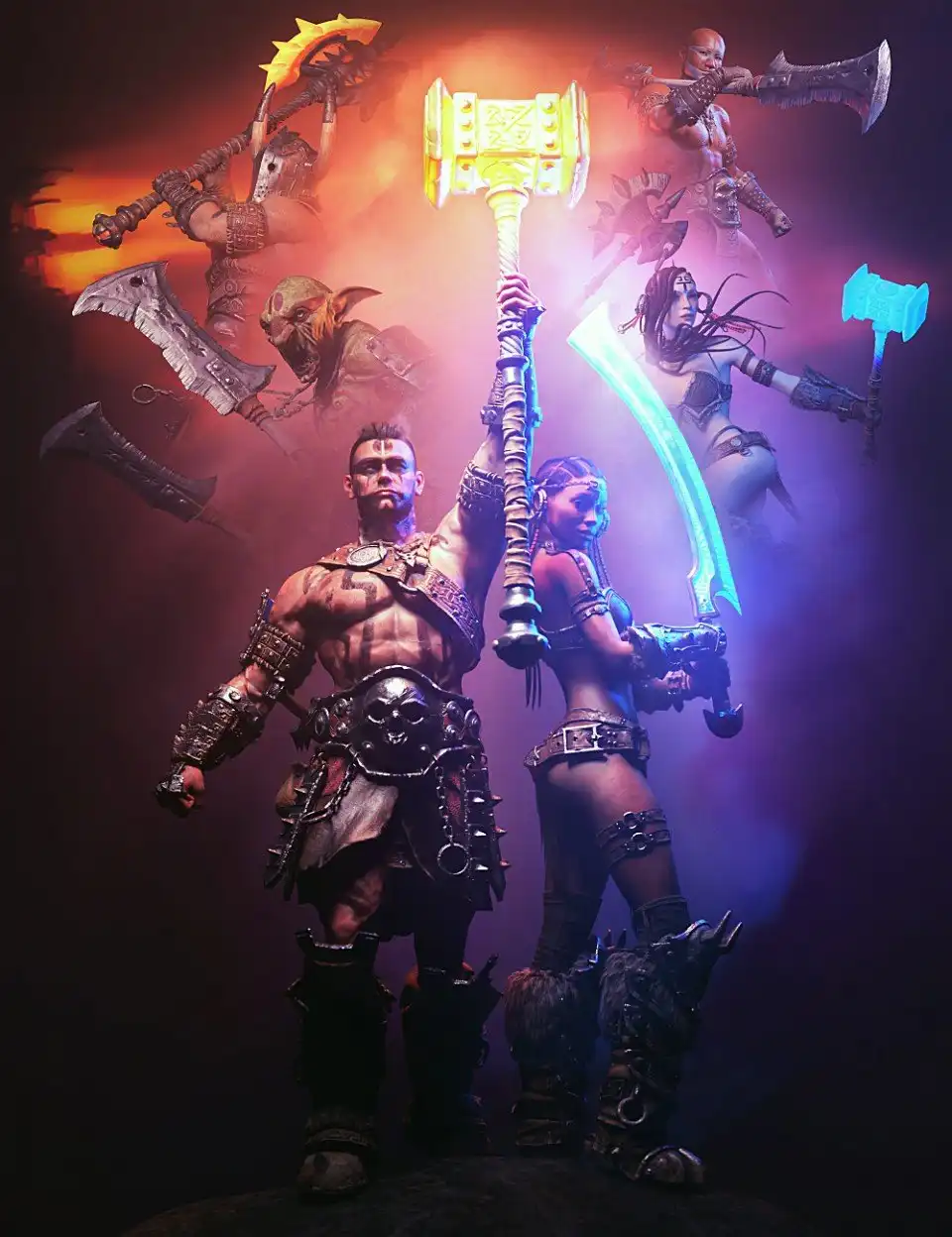 STF Brutal Weapons for Genesis 8_DAZ3D下载站