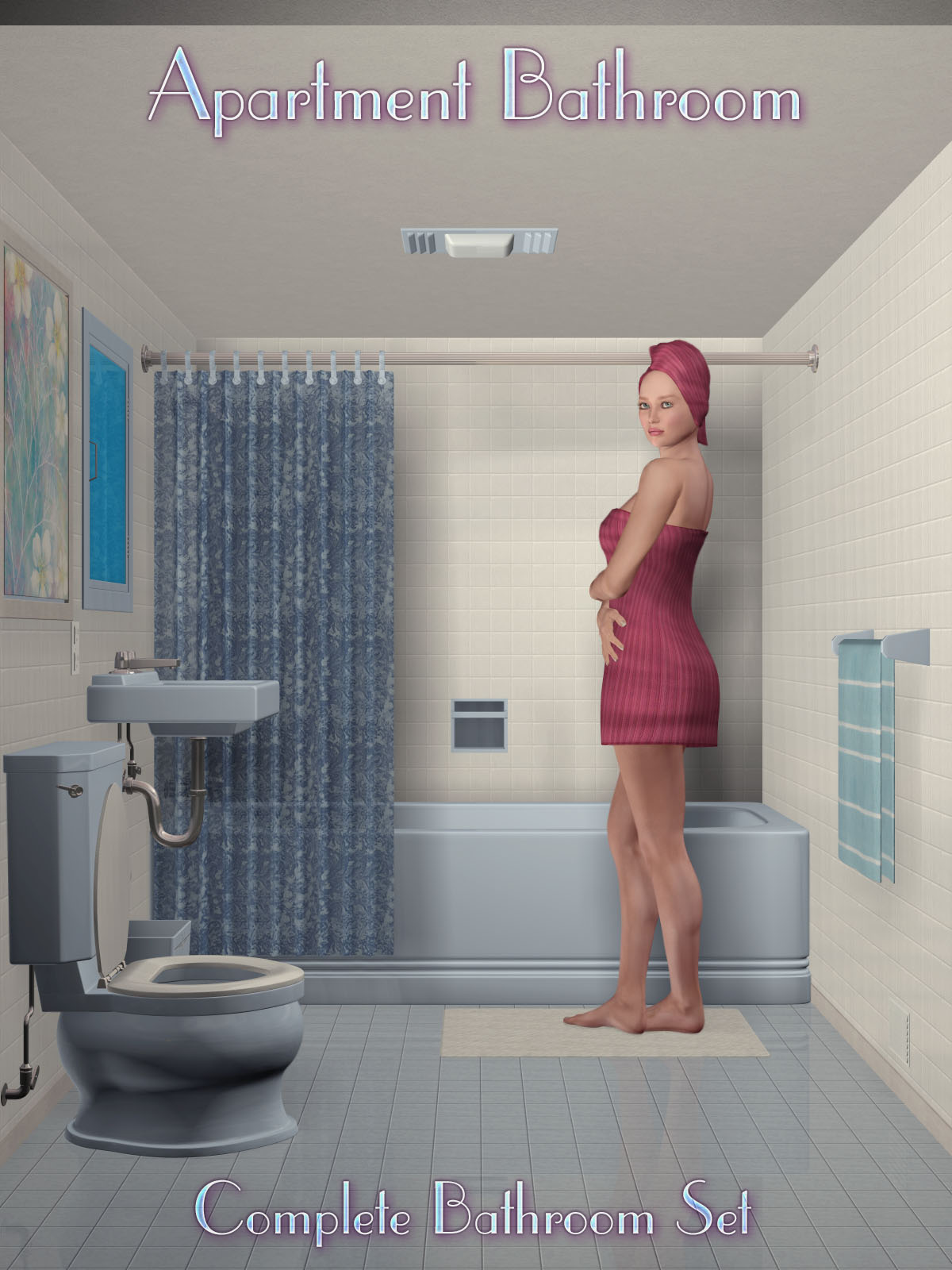 The Apartment Bathroom_DAZ3D下载站
