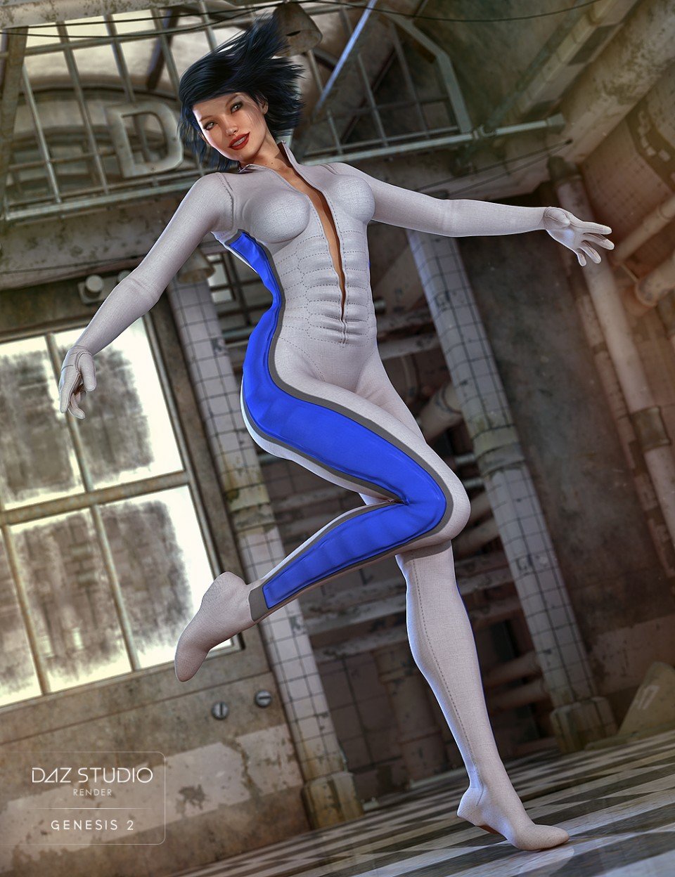 Ultra Bodysuit for Genesis 2 Female(s) + Textures_DAZ3D下载站