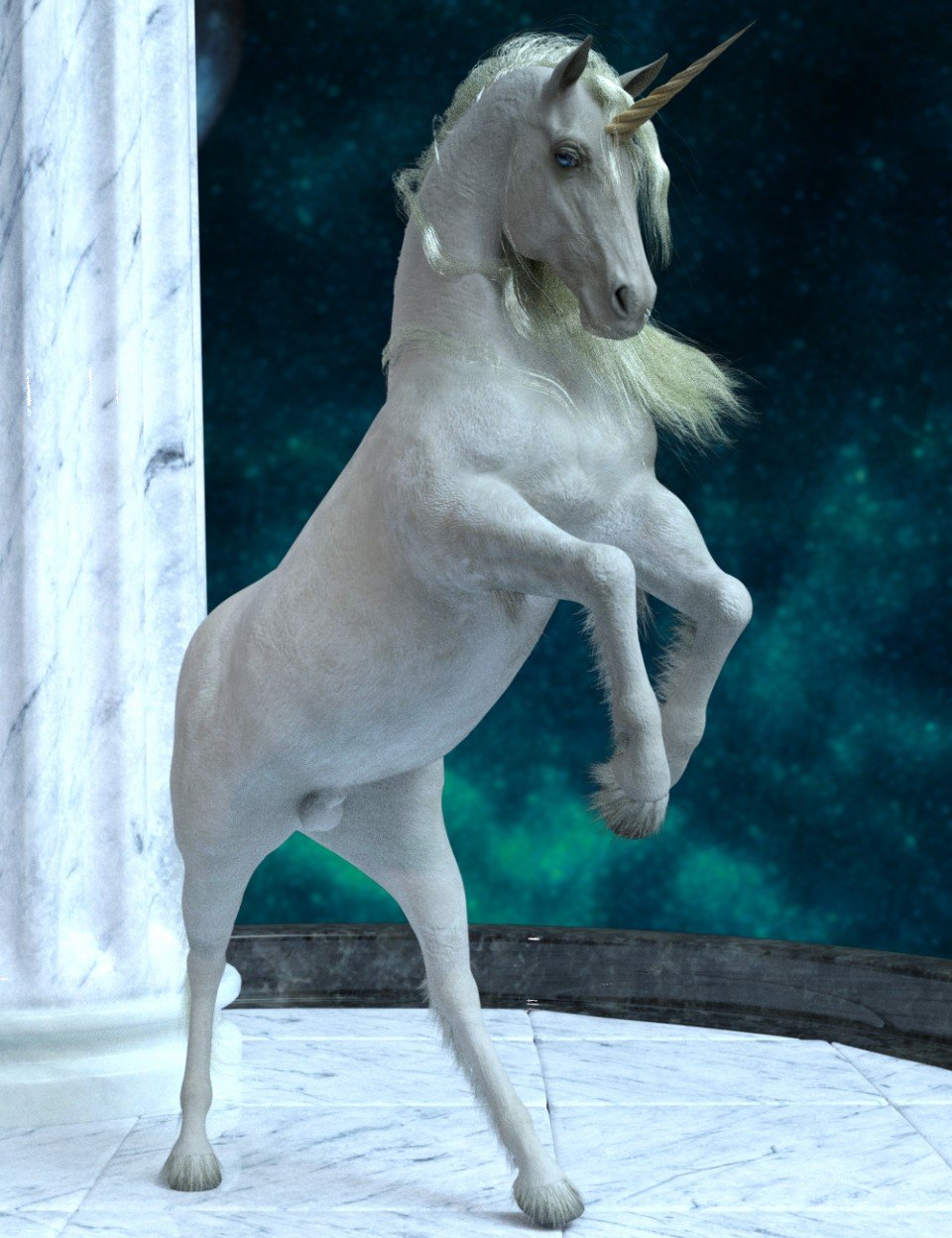 Unicorn Poses for Daz Horse 2_DAZ3D下载站