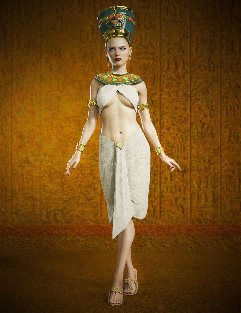 dForce Cleopatra Outfit for Genesis 8 Females_DAZ3D下载站