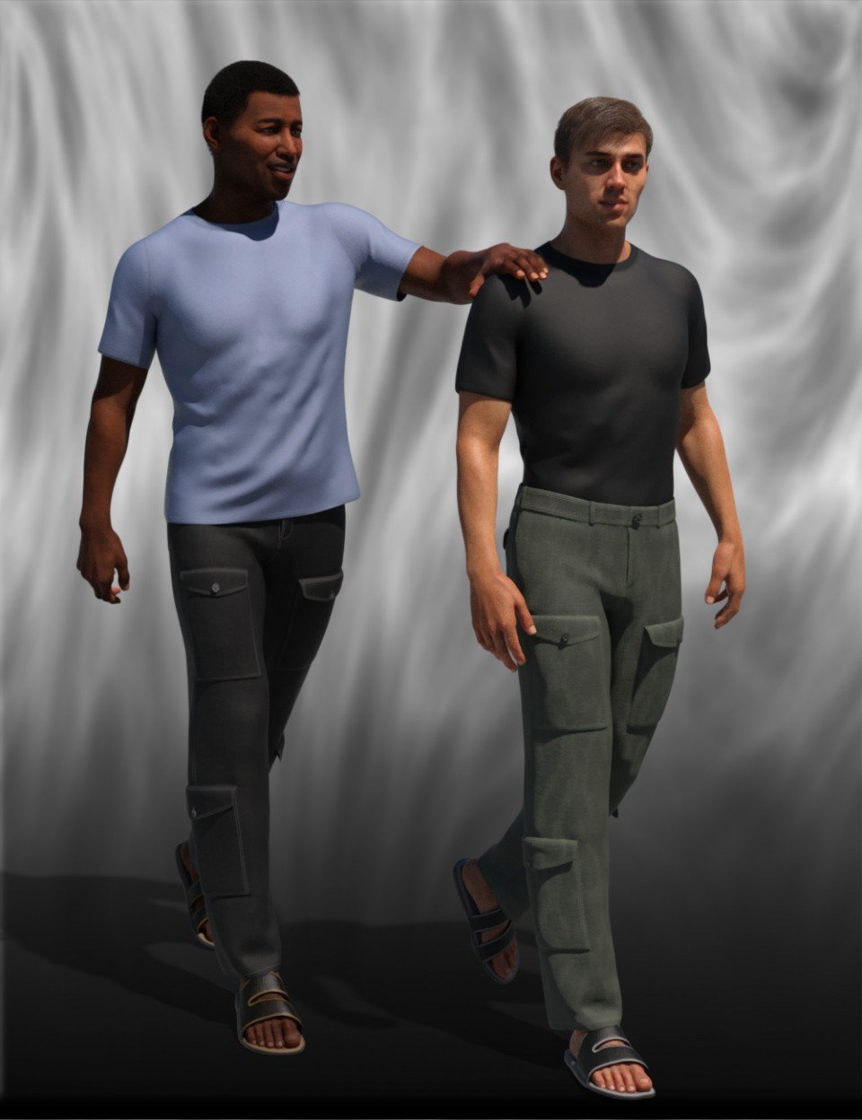 dForce Downtime Casual for Genesis 8 Male(s)_DAZ3D下载站