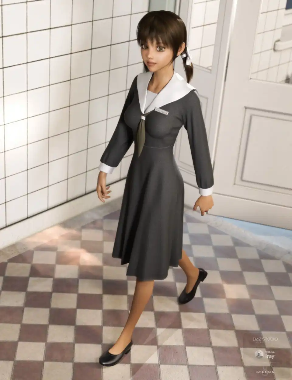 dForce Nursing Student for Genesis 8 Female(s)_DAZ3DDL