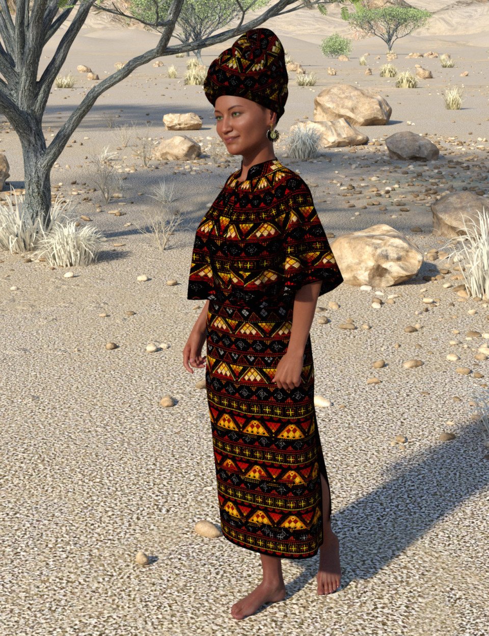 dForce Sunshine Outfit for Genesis 8 Female(s)_DAZ3D下载站