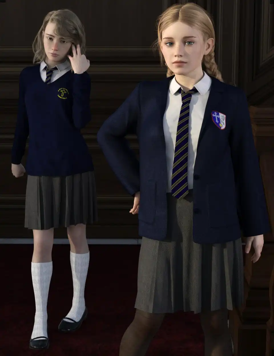 dForce Time For School for Genesis 8 Females_DAZ3D下载站