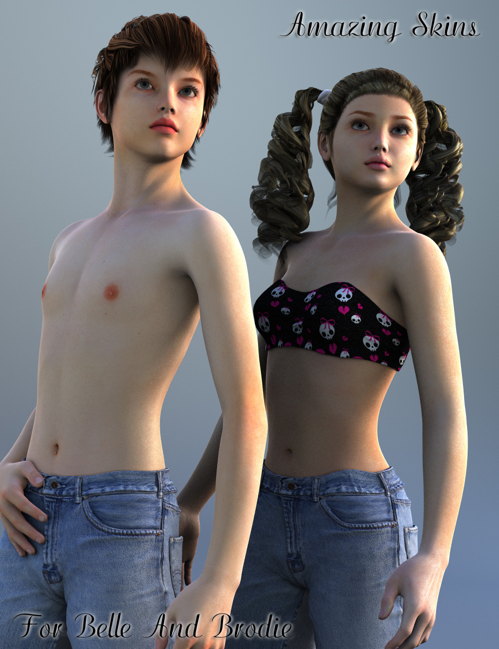 Amazing Skins for Belle 6 And Brodie 6 Bundle_DAZ3D下载站