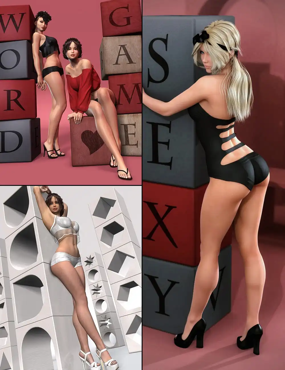 Beaut Blocks Bundle_DAZ3D下载站