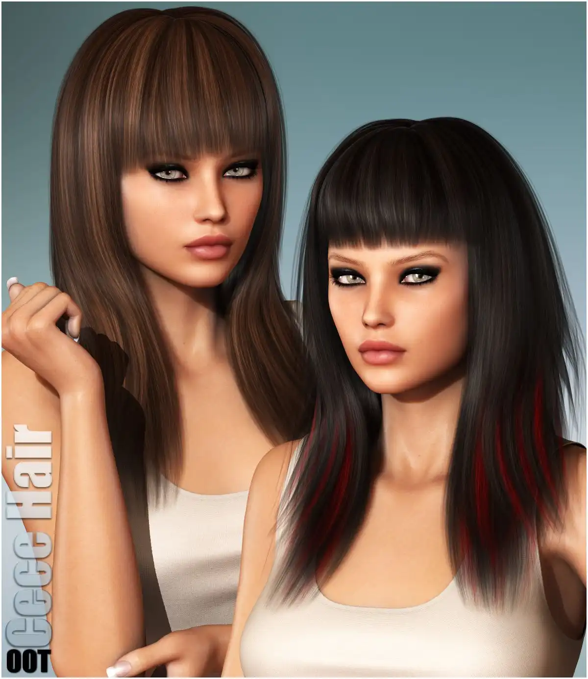 Cece Hair and OOT Hairblending_DAZ3DDL