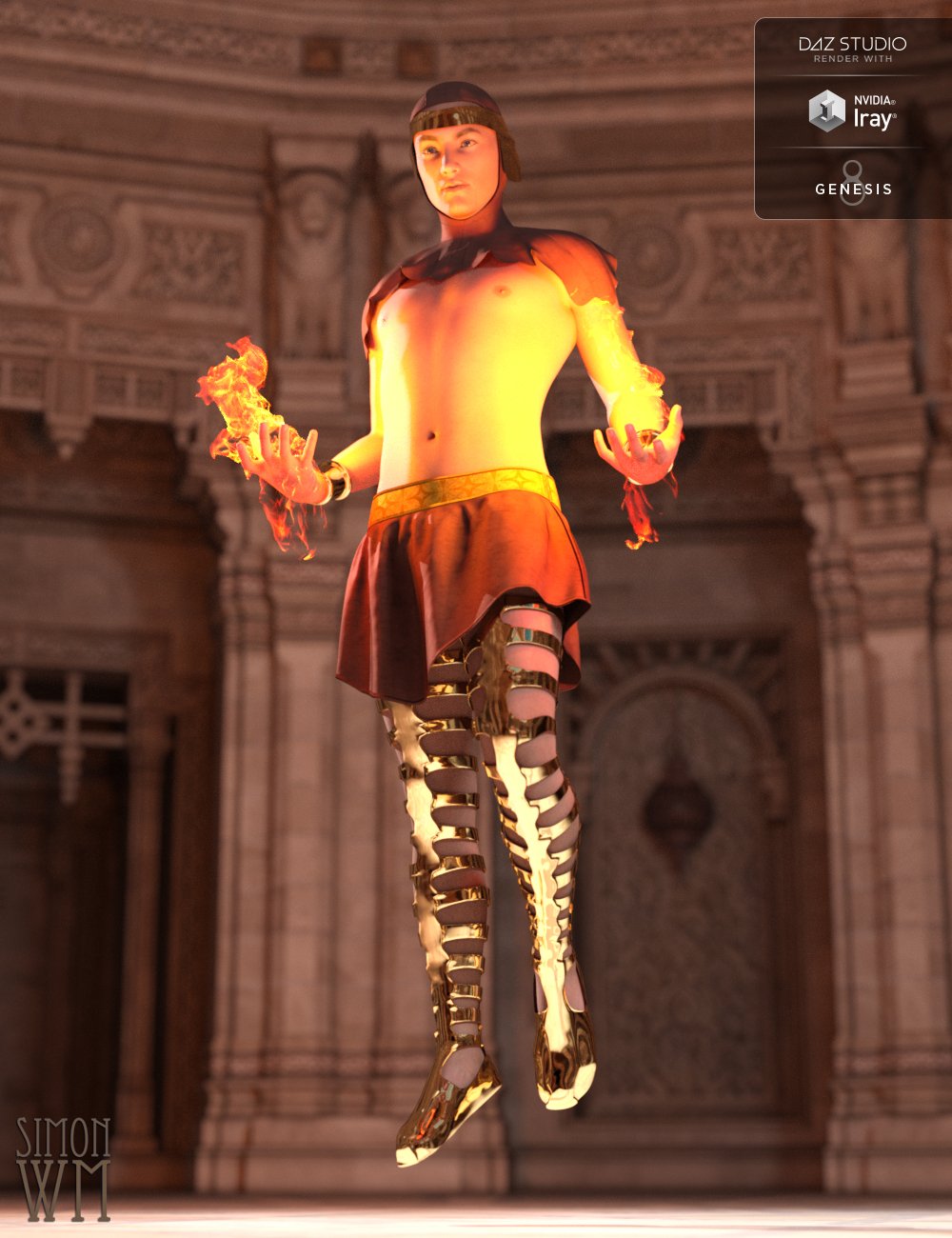 Chronicles of the Gods Outfit for Genesis 8 Male(s)_DAZ3D下载站