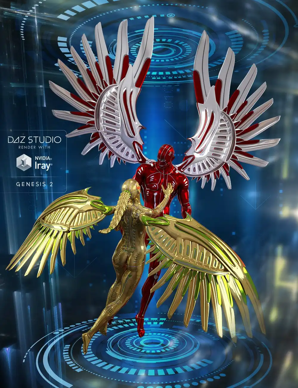 Cyber Wings_DAZ3D下载站