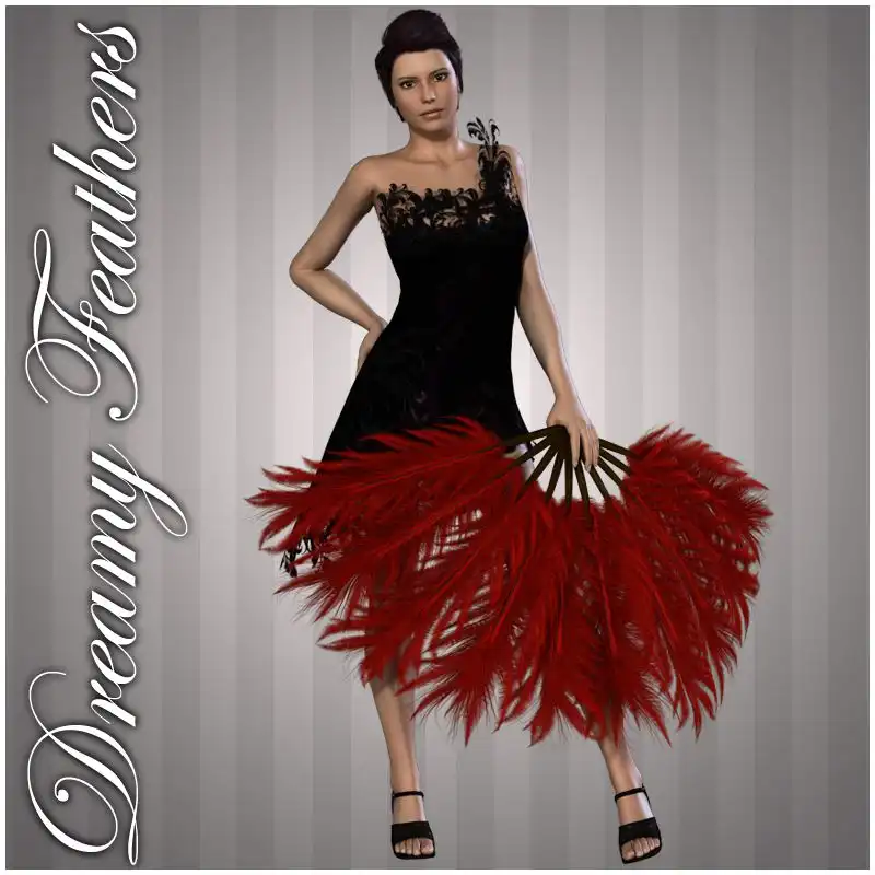 Dreamy Feathers_DAZ3DDL