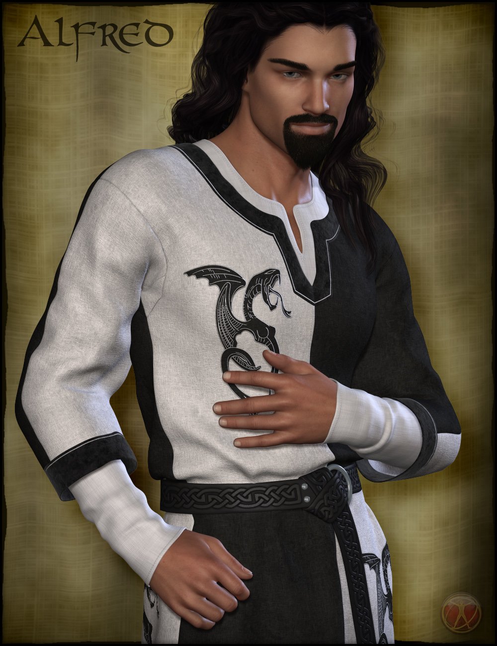FW Alfred and his Finery for Genesis 2 Male(s)_DAZ3D下载站