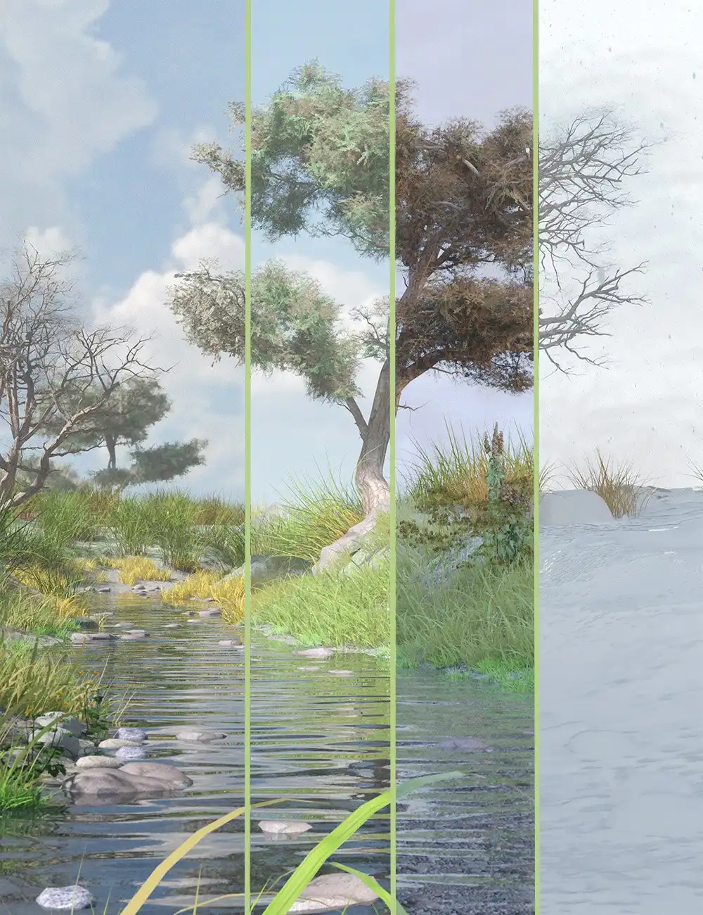 Hawthorn Trees for Daz Studio and Iray_DAZ3D下载站