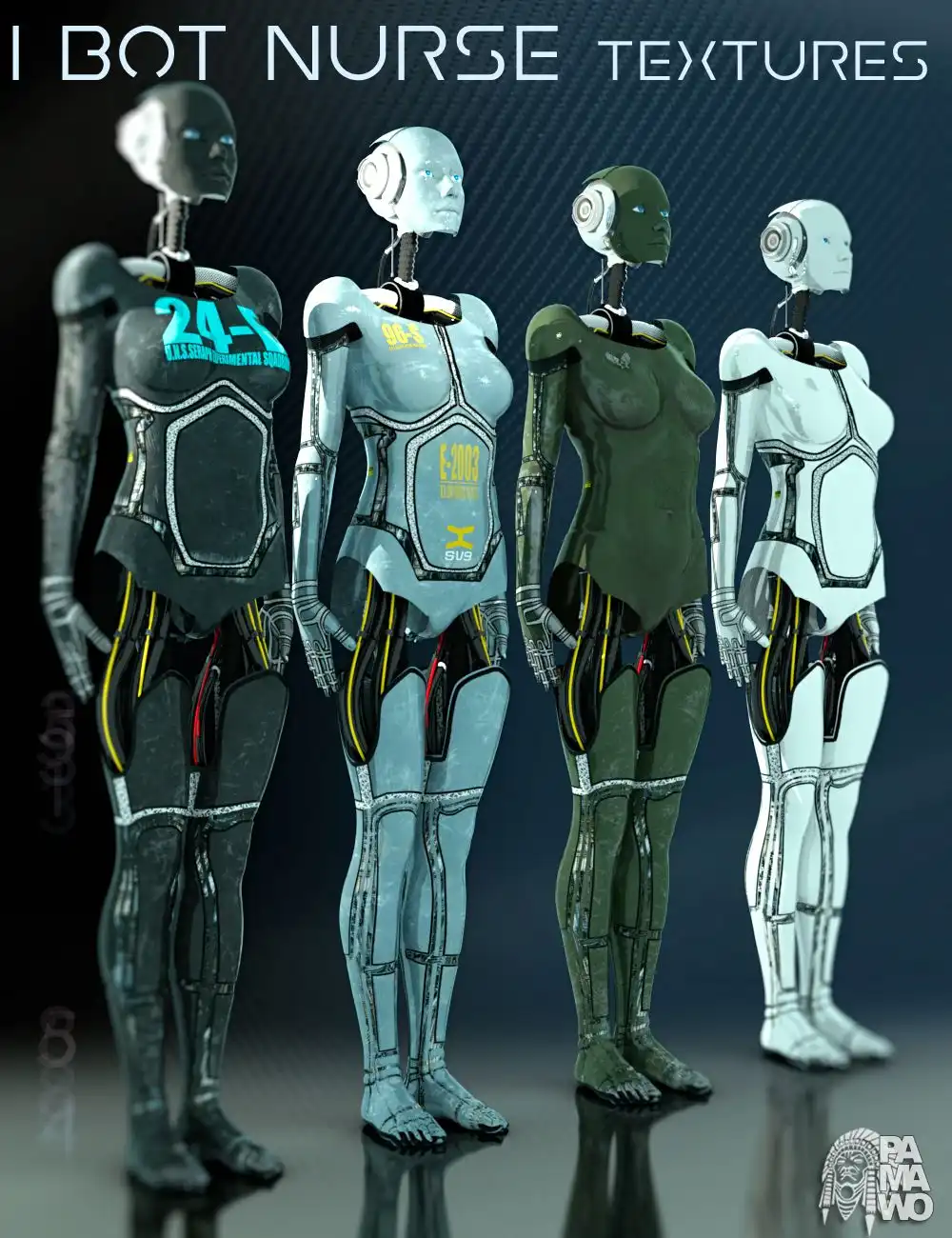 I Bot Nurse Textures_DAZ3D下载站