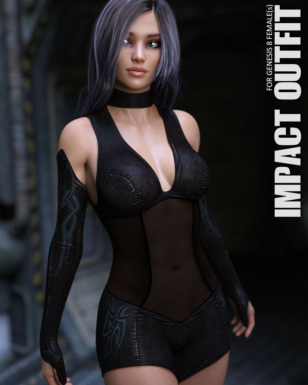 Impact Outfit for Genesis 8 Females_DAZ3D下载站
