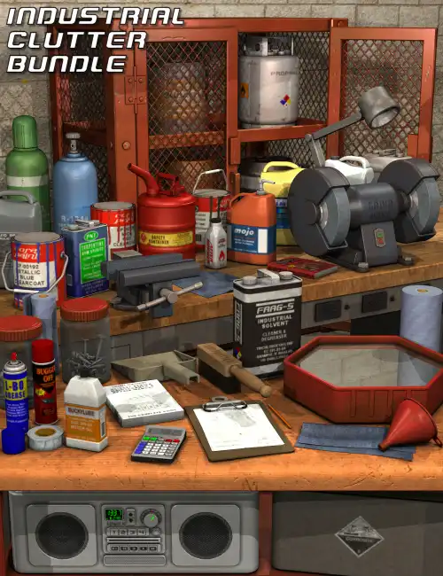 Industrial Clutter Bundle_DAZ3DDL