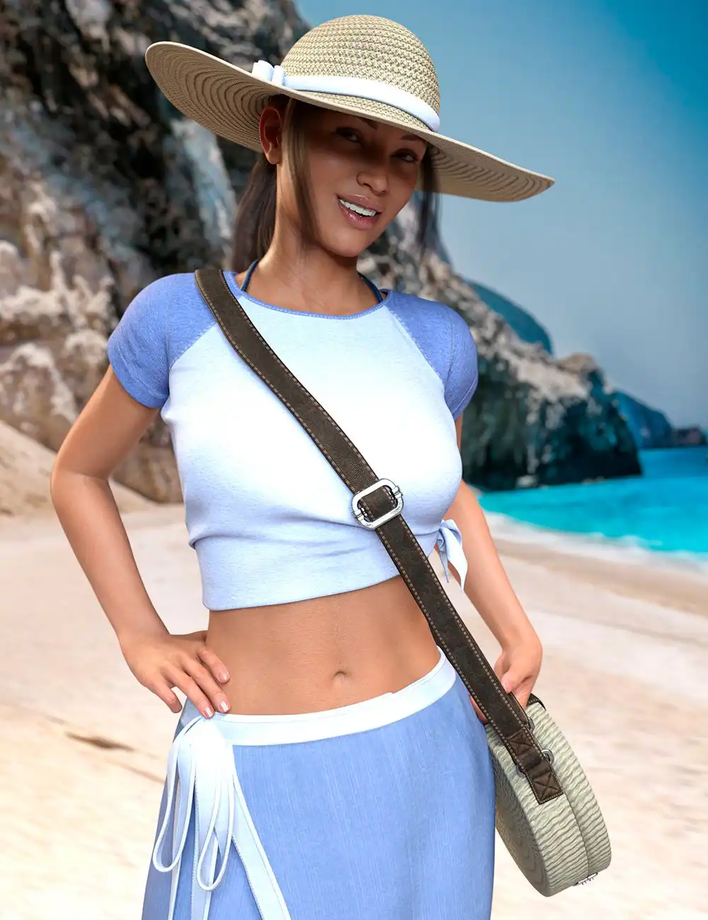 It’s Always Summer Outfit for Genesis 8 Females_DAZ3DDL