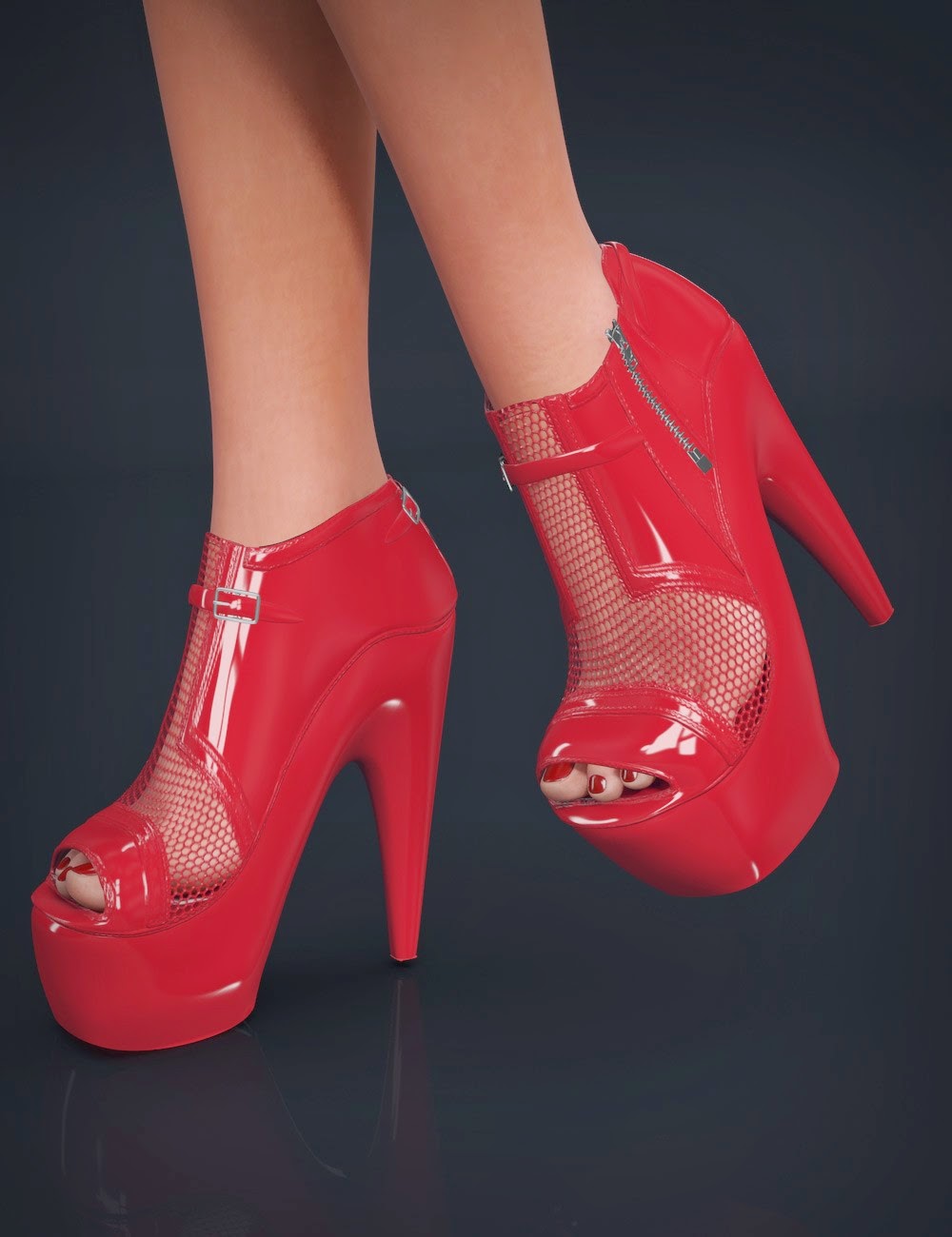 Love Shack Shoes for Genesis 2 Female(s)_DAZ3D下载站