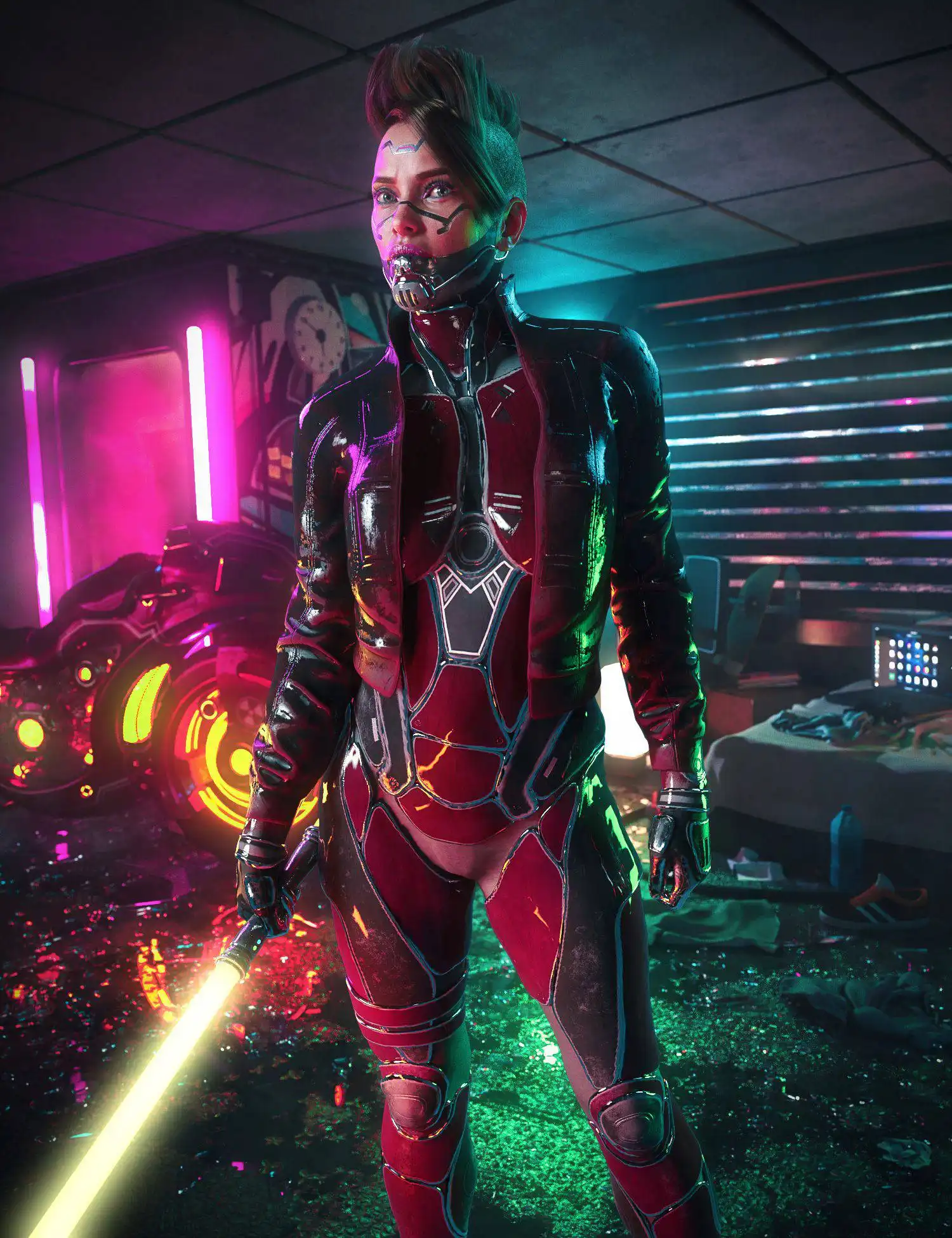 Millawa 8 Cyber Mission Bundle_DAZ3D下载站