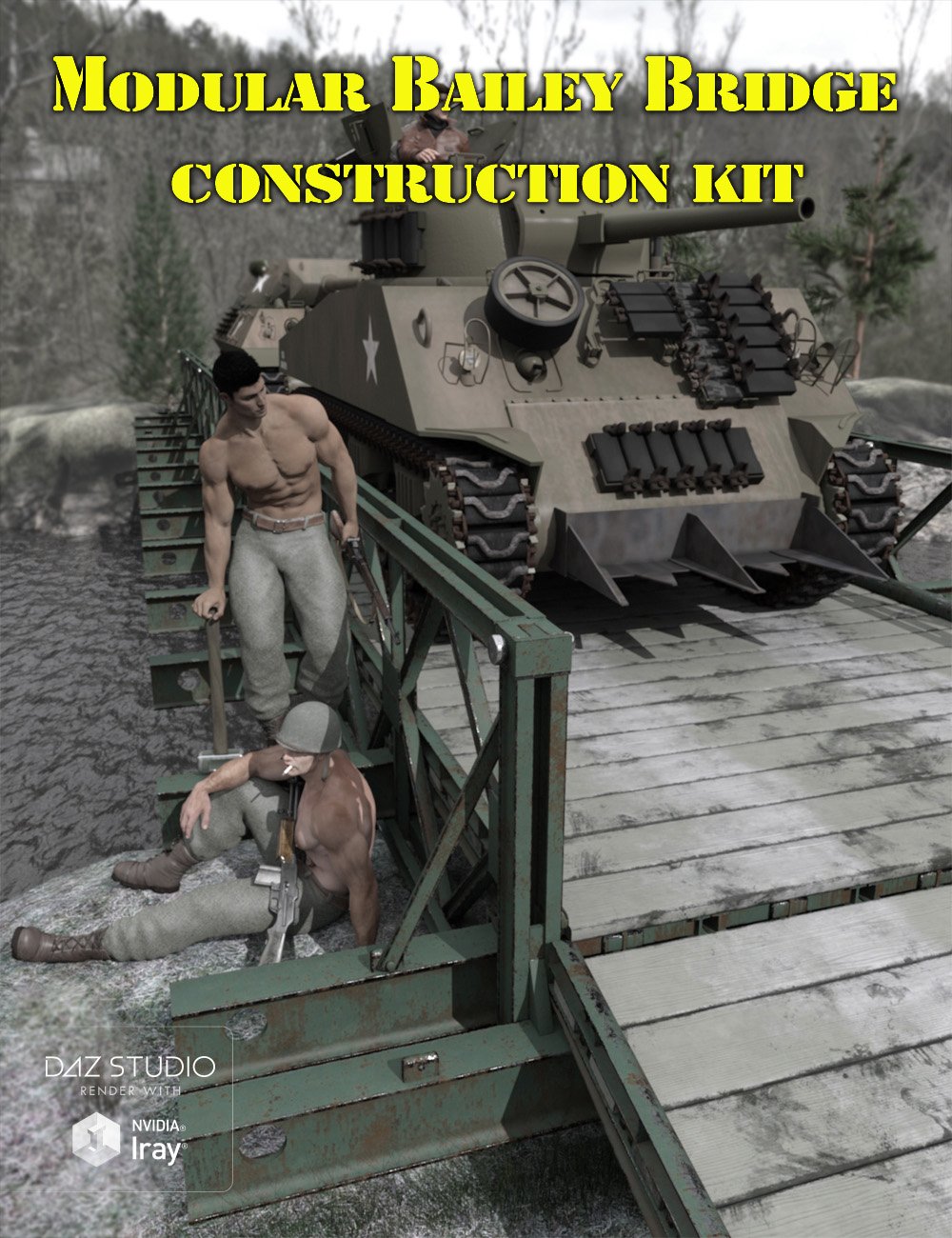Modular Bailey Bridge Construction Kit_DAZ3D下载站
