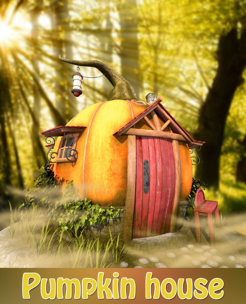Pumpkin House_DAZ3D下载站