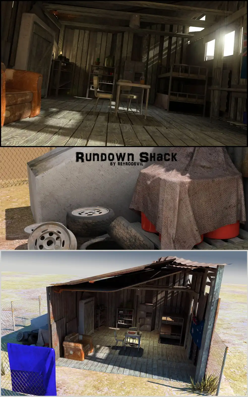 Rundown Shack_DAZ3D下载站