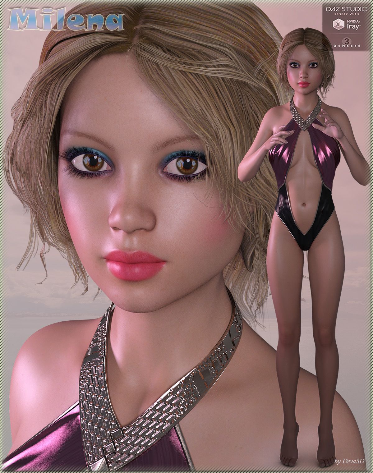 TDT-Milena Iray for Genesis 3 Female_DAZ3D下载站