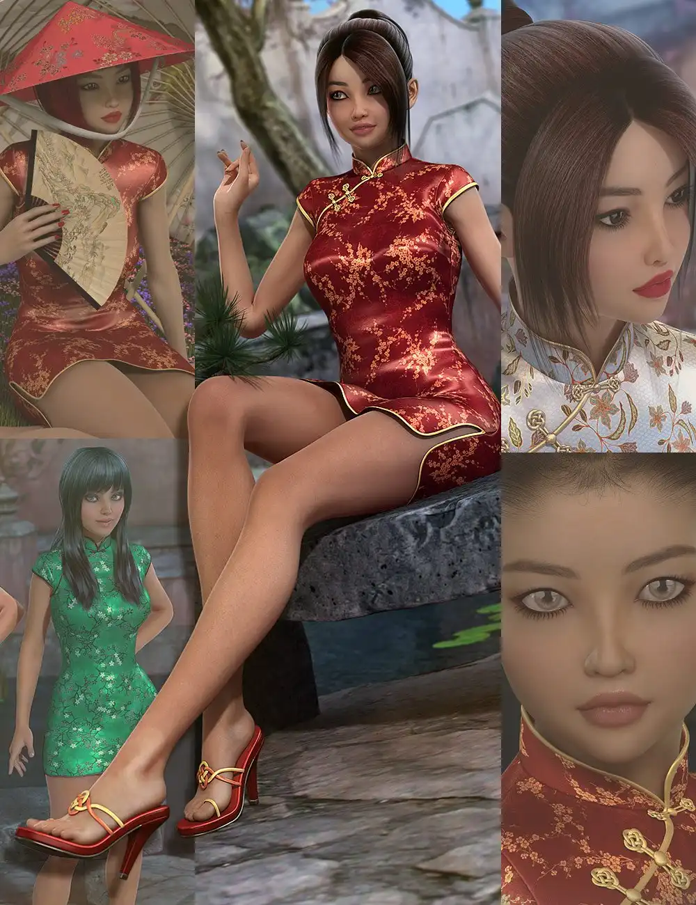 Xiao Mei Bundle_DAZ3D下载站
