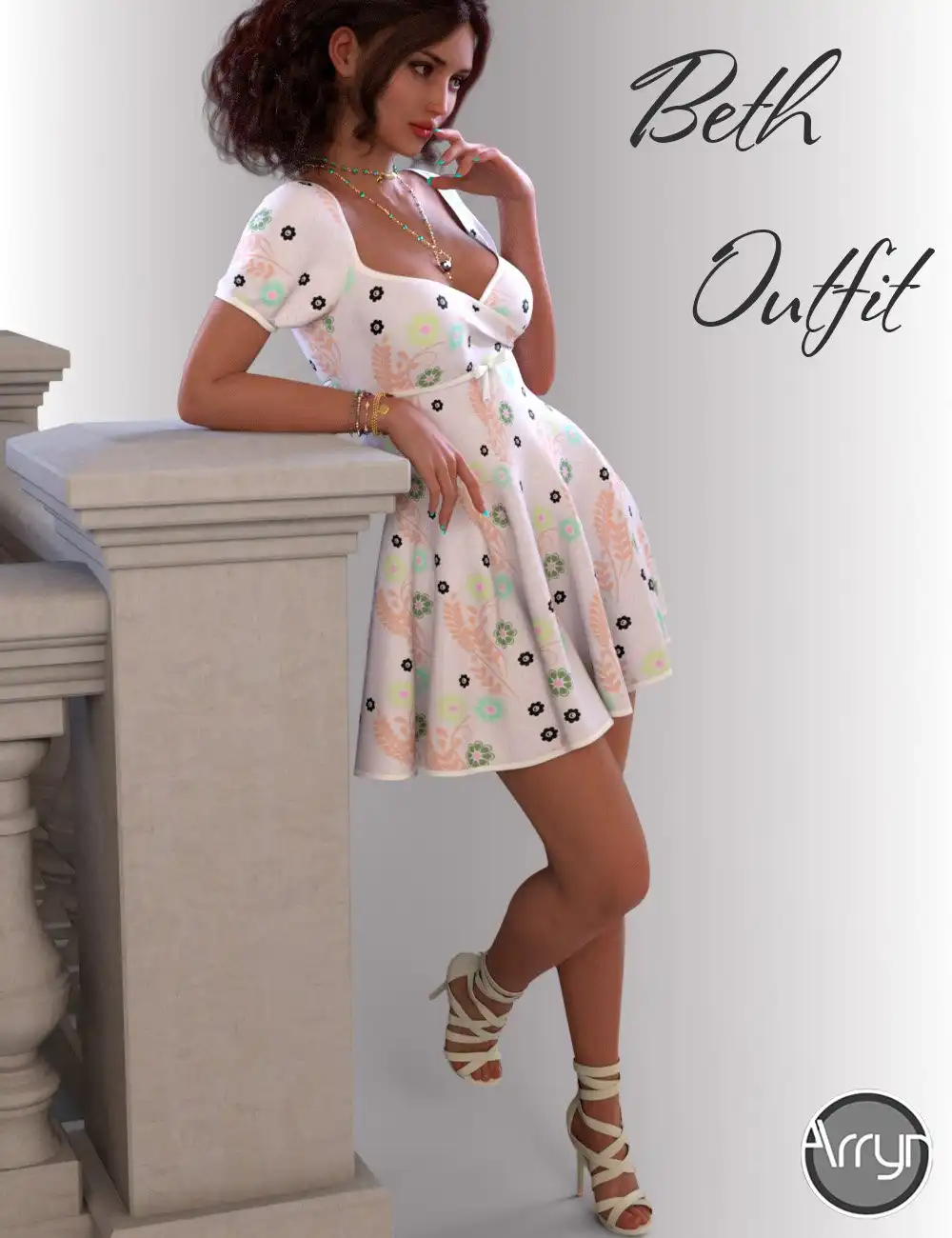 dForce Beth Holiday Outfit for Genesis 8 Female(s)_DAZ3DDL
