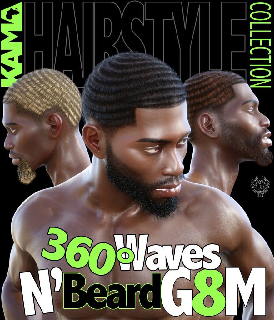 360° Waves & Beard G8M_DAZ3DDL