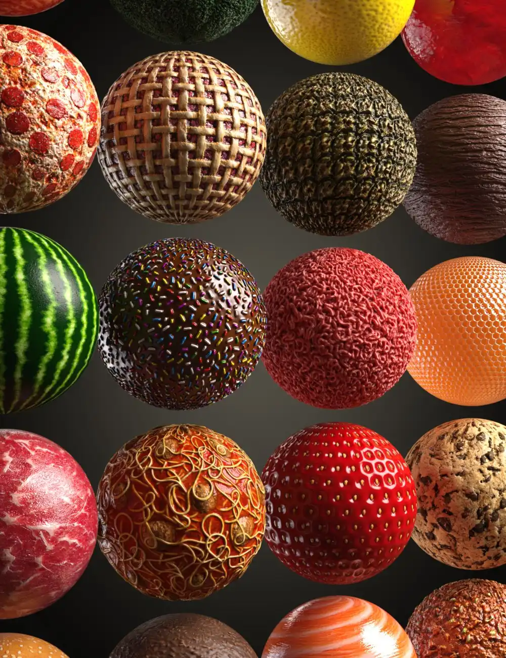 41 Food Shaders_DAZ3D下载站