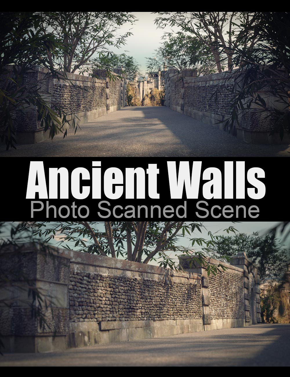 Ancient Walls – Photo Scanned Scene_DAZ3D下载站
