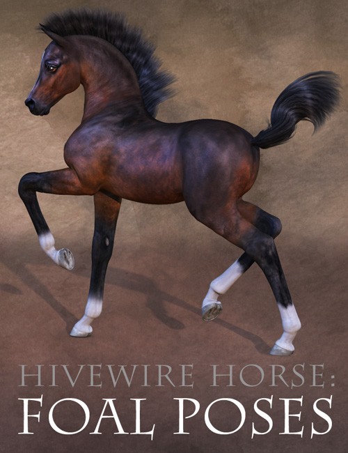 CWRW Pose Pack for the HiveWire Foal_DAZ3D下载站