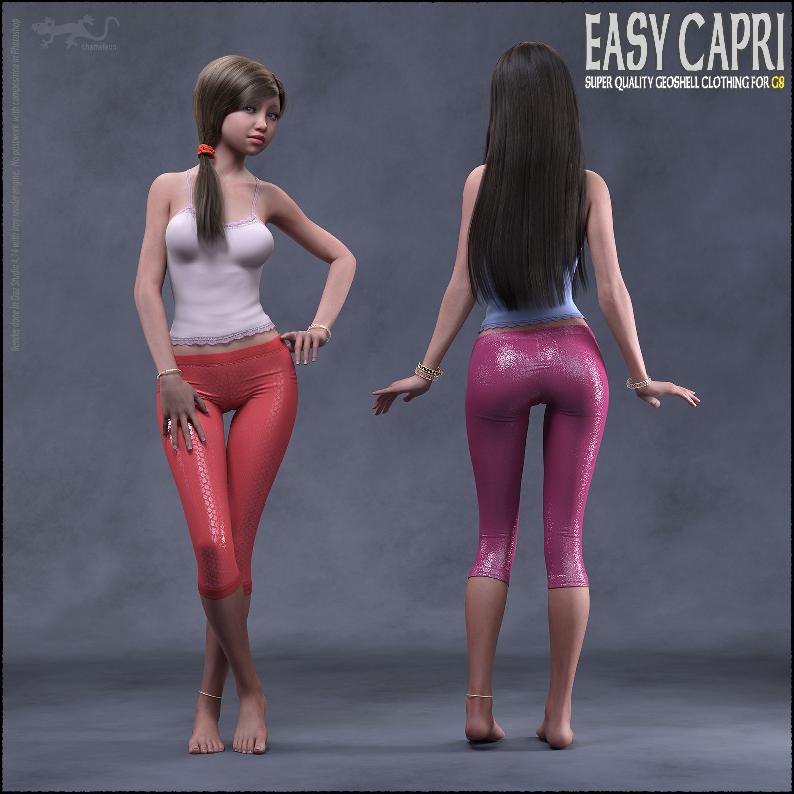 Easy Capri for Genesis 8_DAZ3D下载站