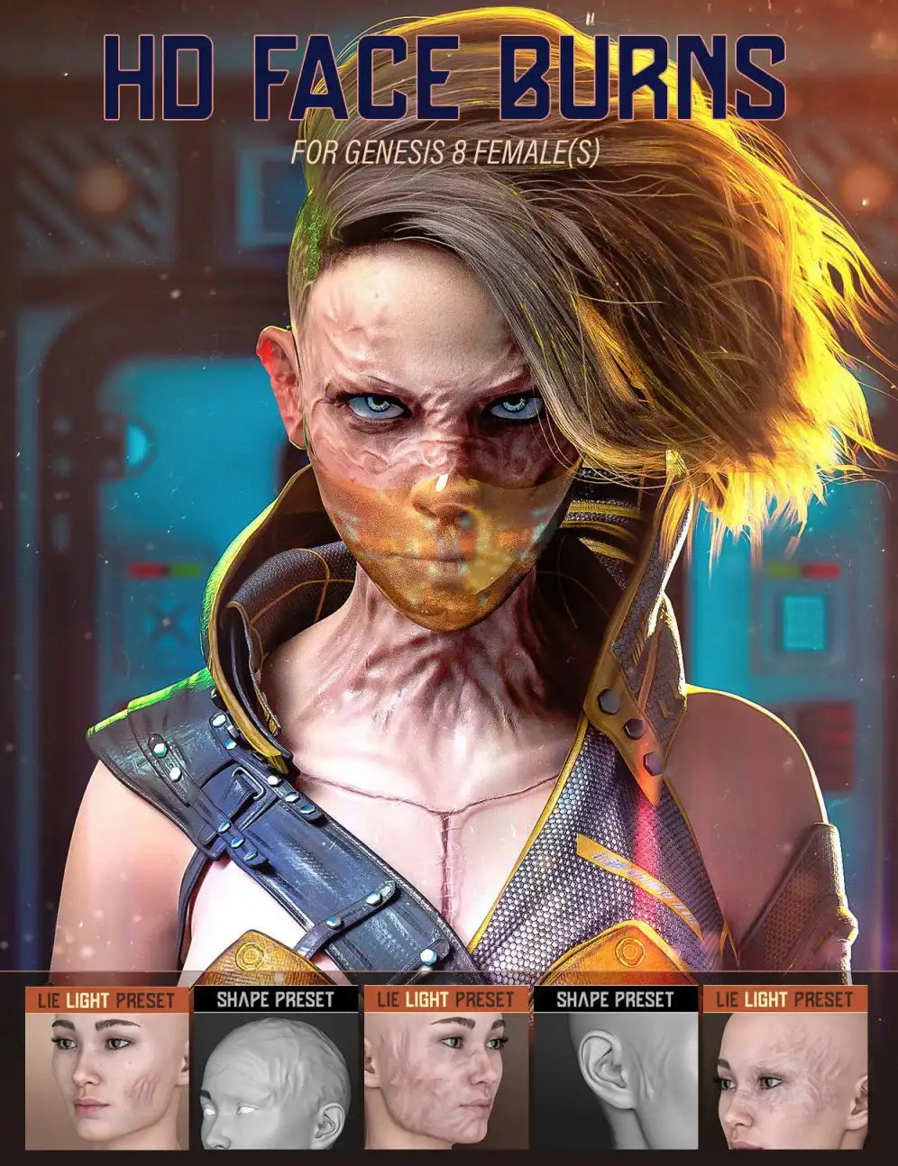HD Face Burns for Genesis 8 Females_DAZ3DDL