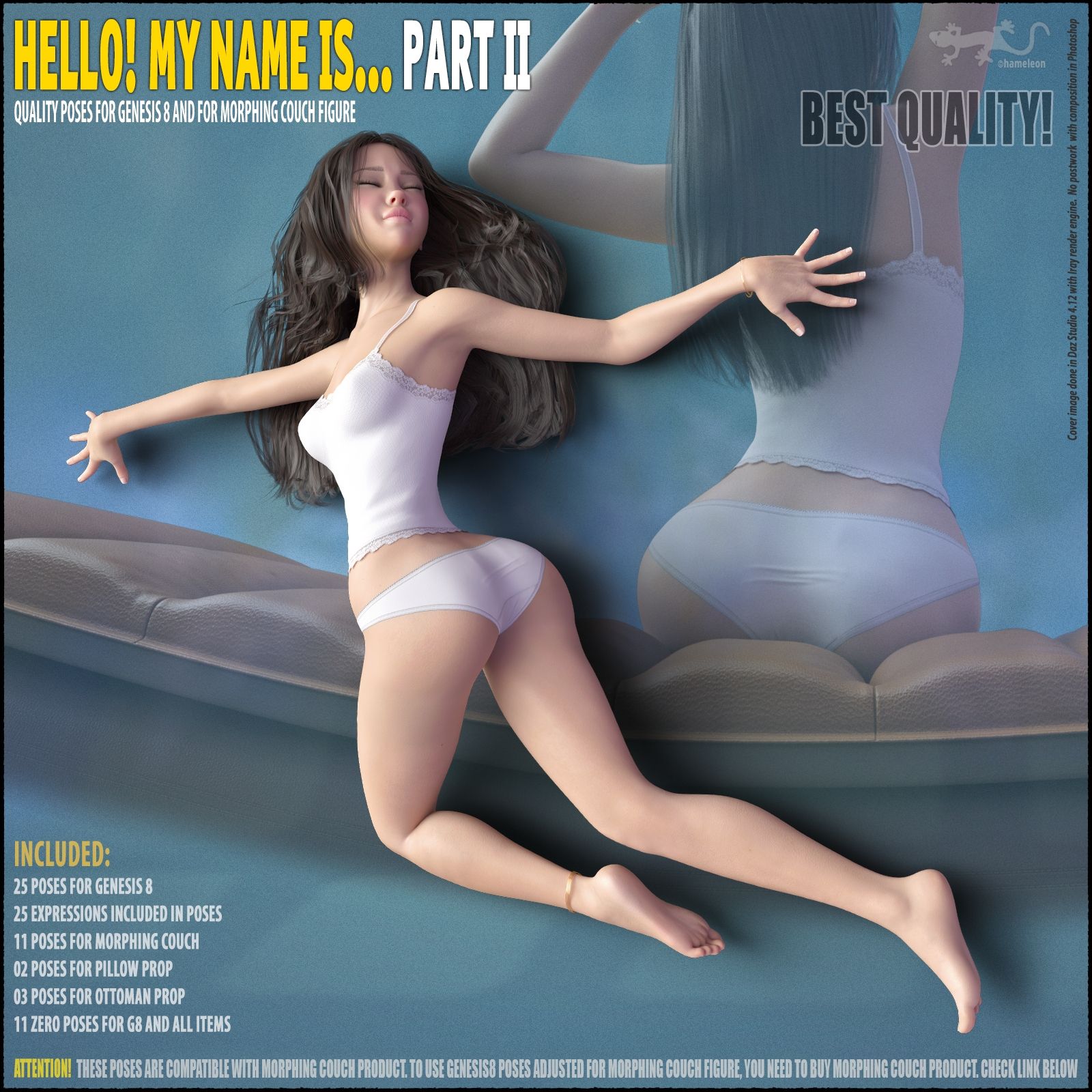 Hello! My Name Is… – Poses for G8. Part II_DAZ3D下载站