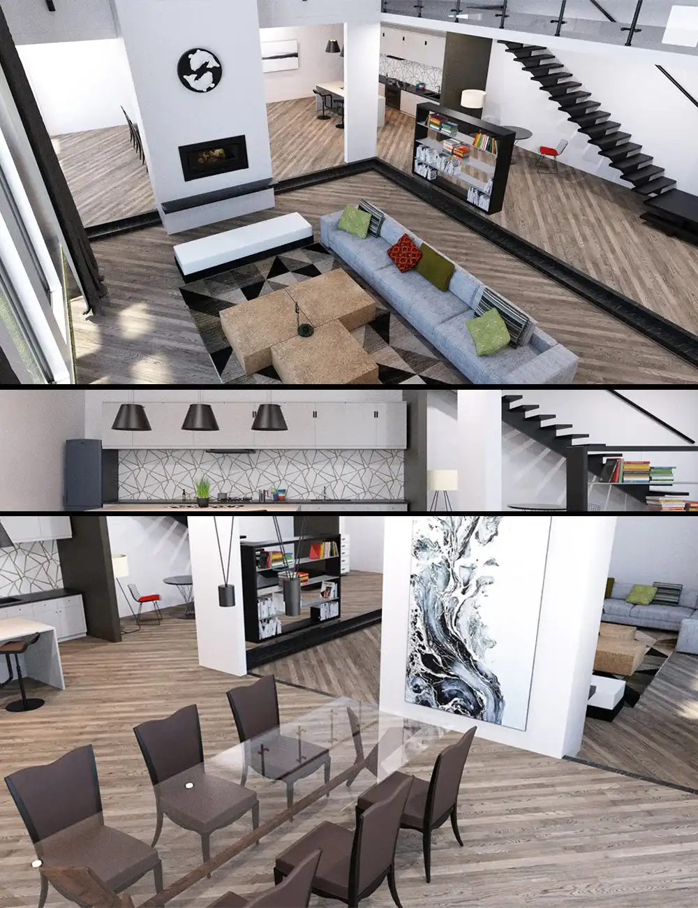 Modern Living_DAZ3D下载站