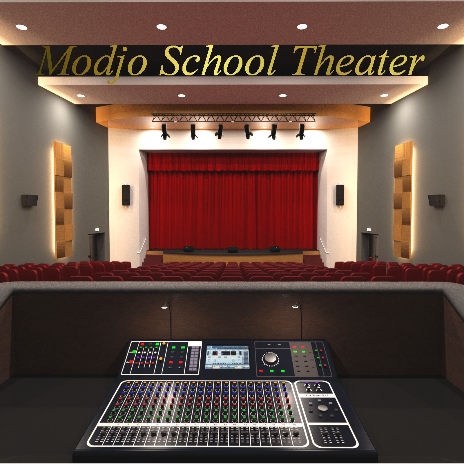 Modjo School Theater_DAZ3D下载站