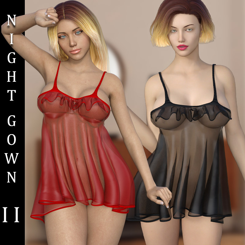 NIGHT GOWN II G8F_DAZ3D下载站