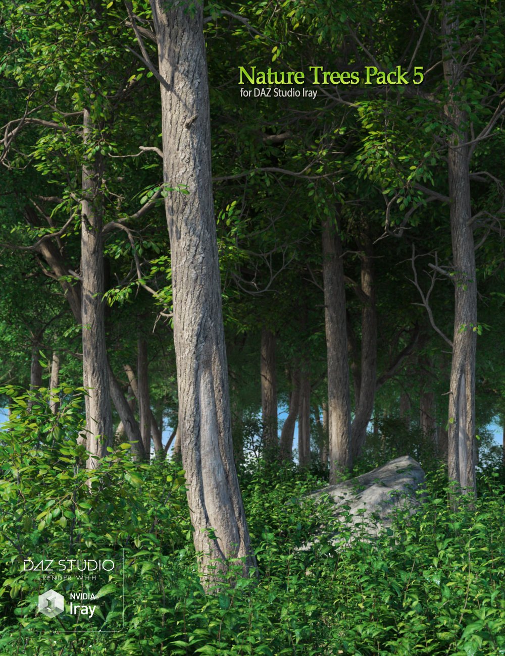 Nature Trees Pack 5_DAZ3D下载站