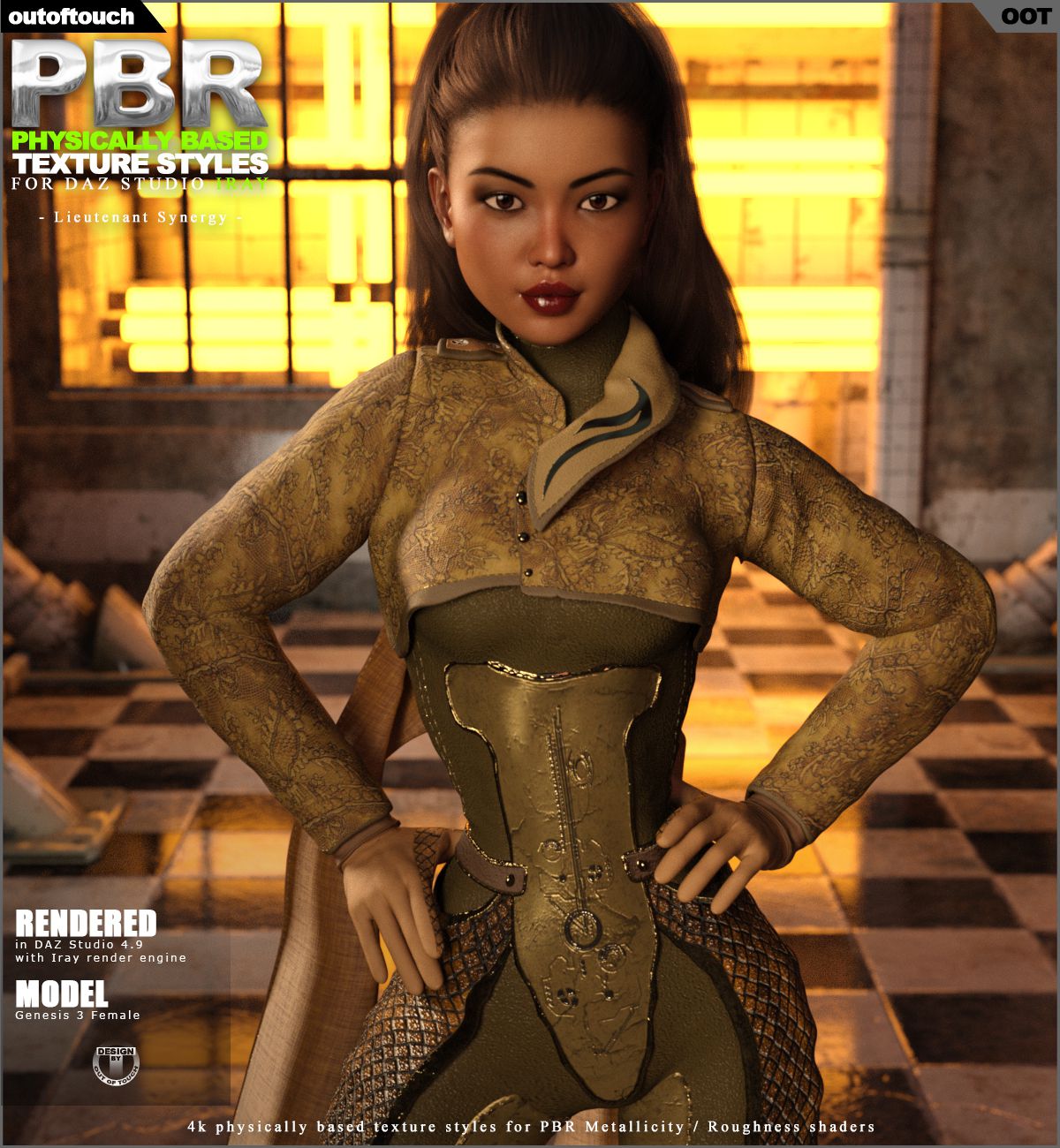 OOT PBR Texture Styles for Lieutenant Synergy_DAZ3DDL