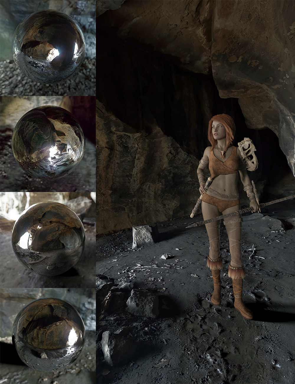 Orestes Iray HDRI Environments – Cave Shelter_DAZ3D下载站